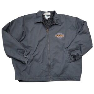 UniWear Gray Jacket Full Zip Felon Mfg Co Patch Hot Rod F*** Hipsters Lined 3XL